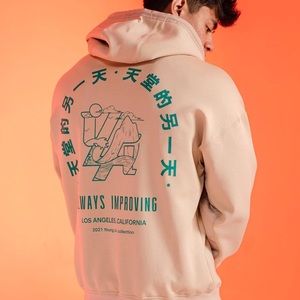 YoungLA Goat Hoodie - Mushroom - Size L